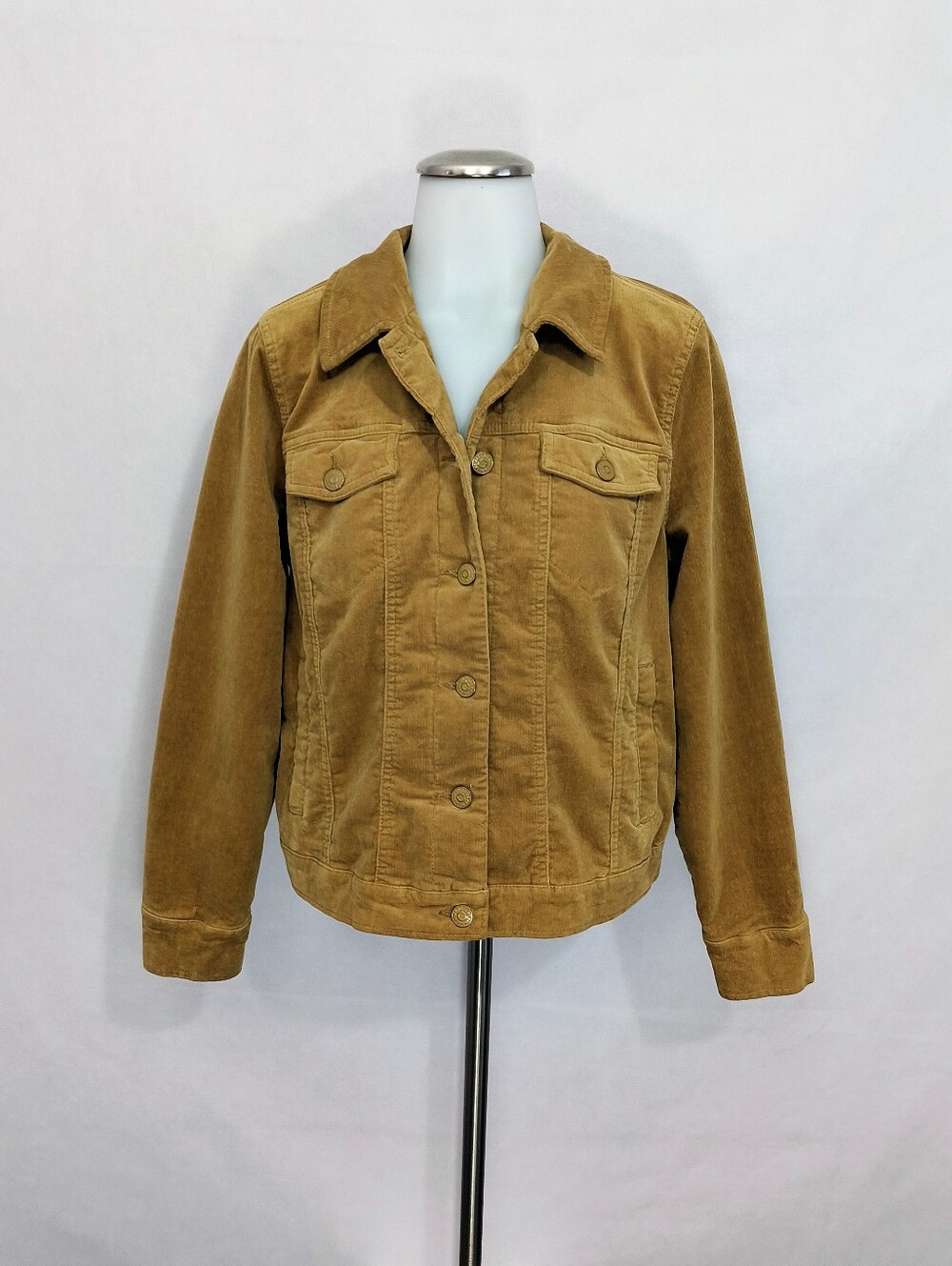 Issac Mizrahi Classic Corduroy Jacket - Tan